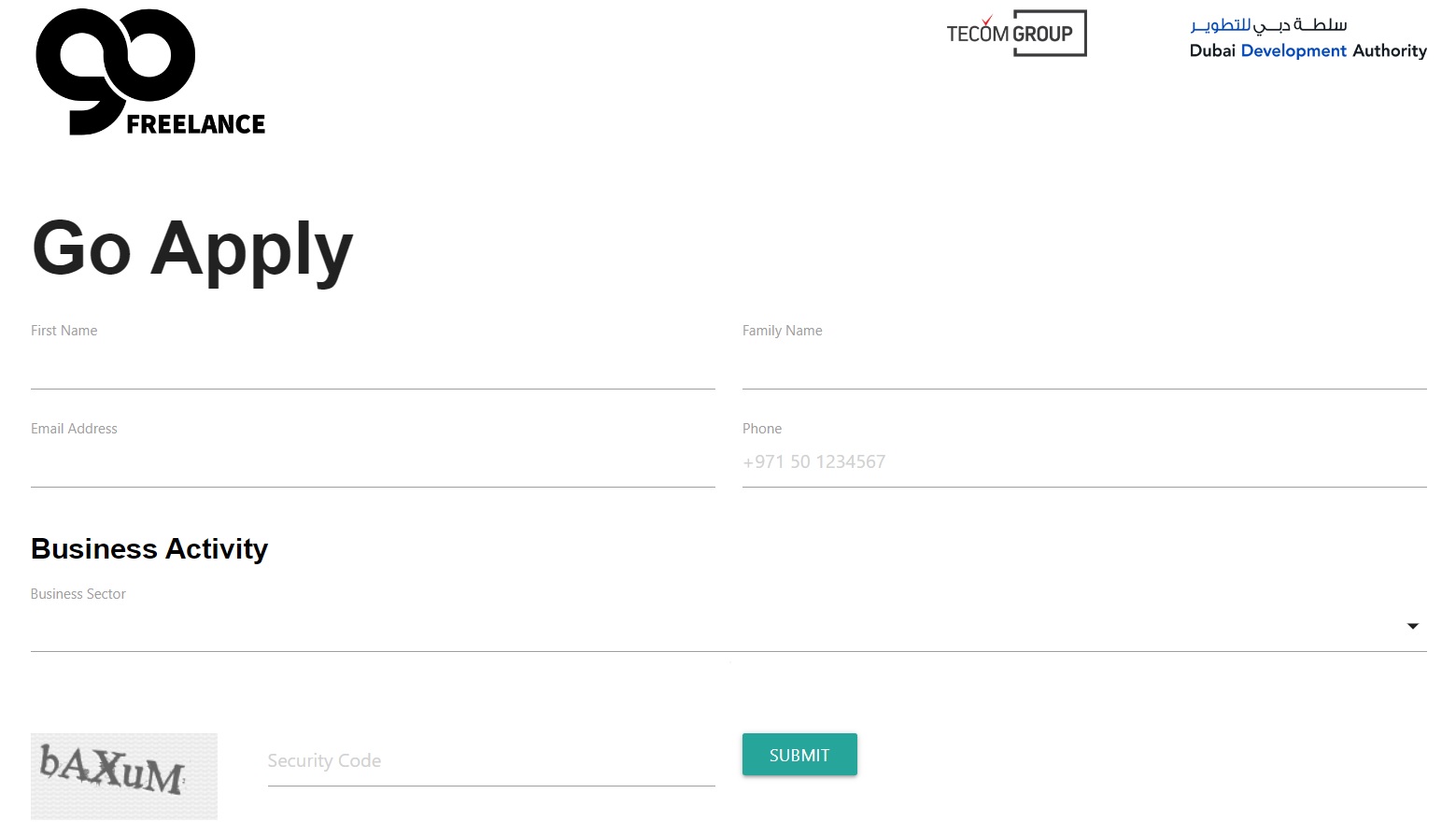 GoFreelance Online Application Form